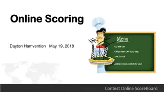 Online Scoring