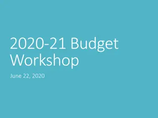 Budget Workshop June 22, 2020
