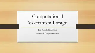 Computational Mechanism Design