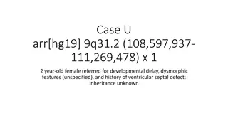 Case Study: Developmental Delay, Dysmorphic Features, VSD in 12-Year-Old Female.
