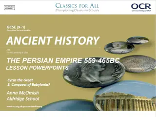 The Conquest of Babylon: Analyzing Cyrus' Victorious Campaign