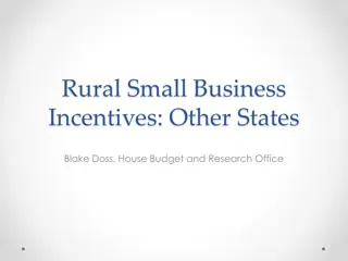 Rural Small Business Incentives in Various States