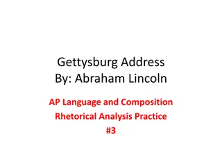 Analyzing Lincoln's Gettysburg Address