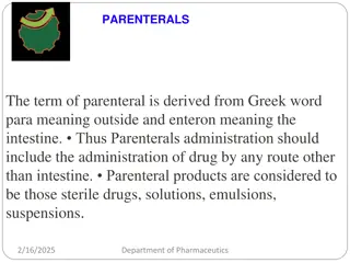 Parenteral Preparations