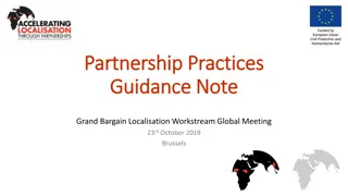 Accelerating Localisation through Partnerships: Key Activities & Guidance Note