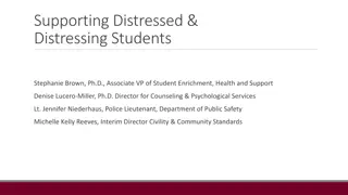 Supporting Distressed &  Distressing Students