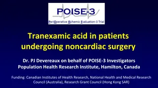 Tranexamic Acid in Noncardiac Surgery Patients