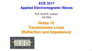 Electromagnetic Waves: Transmission Lines Reflection
