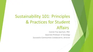 Sustainability Principles & Practices in Student Affairs