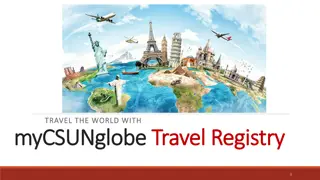 myCSUNglobe Travel Registry