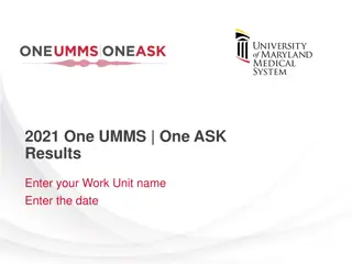 2021 One UMMS | One ASK