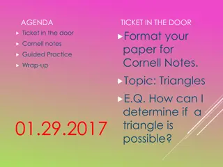 Determining Triangle Possibility