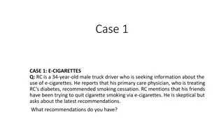 Smoking Cessation Strategies - Cases Overview