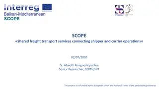 Shared Freight Transport Services: Connecting Shipper and Carrier Operations
