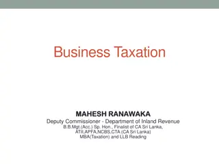 Business Taxation