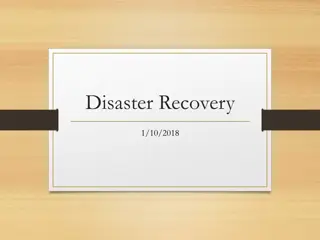 Disaster Recovery