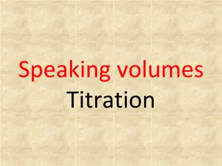 Speaking volumes Titration
