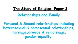 Human Sexuality and Relationships in Religion