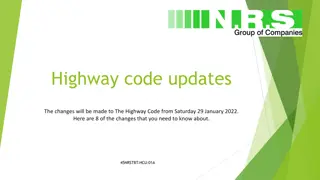 Highway code updates