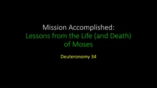 Lessons from the Life of Moses