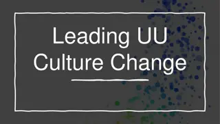 Leading UU  Culture Change
