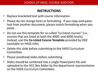 Course Addition Instructions