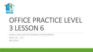 OFFICE PRACTICE LEVEL 3 LESSON 6
