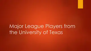 Major League Players from University of Texas