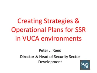 Strategies & Operational Plans for VUCA Environments