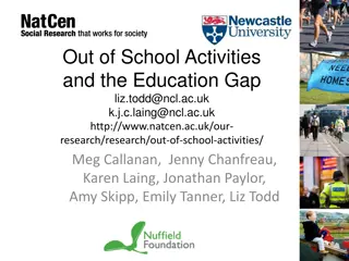 Out-of-School Activities and the Education Gap