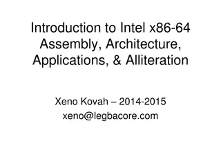 Introduction to Intel x86-64 Assembly Architecture