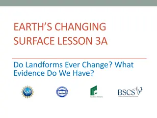 Do Landforms Change? Evidence and Exploration