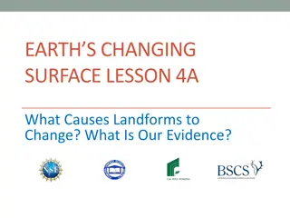 Causes of Landform Changes and Evidence