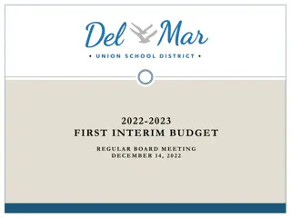 2022-2023 FIRST INTERIM BUDGET