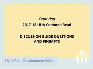 Centering 2017-18 UUA Discussion Guide