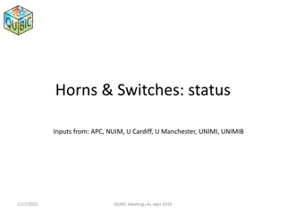Horns & Switches: status