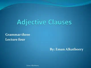 Adjective Clauses: Types, Examples & Usage