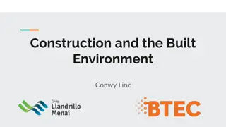 Construction and the Built Environment in Conwy