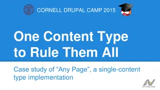 Case Study of Cornell Drupal Camp 2015: One Content Type to Rule All