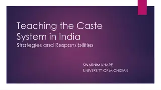 Teaching the Caste System in India: Strategies and Responsibilities