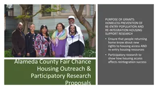 Grants for Homeless Re-Entry Housing Support