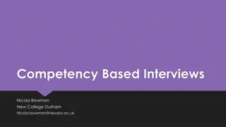 Competency Based Interviews