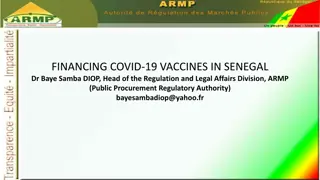 FINANCING COVID-19 VACCINES IN SENEGAL