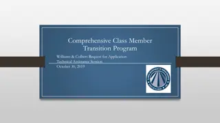 Comprehensive Class Member  Transition Program