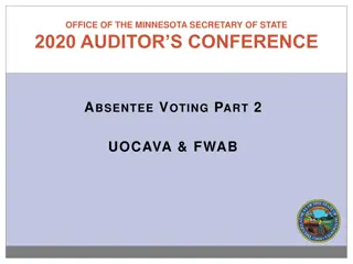 2020 AUDITOR’S CONFERENCE