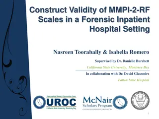 Construct Validity of MMPI-2-RF Scales in Forensic Inpatient Hospital Setting