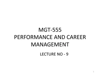 Performance Management Role in Strategic Planning and Environmental Analysis