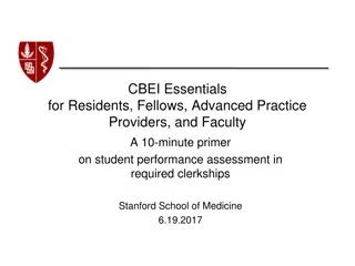 CBEI Essentials  for Residents, Fellows, Advanced Practice  Providers, and Faculty