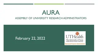 University Research Administrators Assembly Agenda