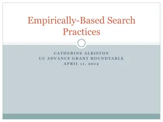 Empirically Based Search Practices and Gender Bias in Hiring Decisions